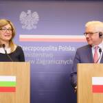 Екатерина Захариева е на еднодневно посещение в Полша. Снимка: пресцентър МВнР