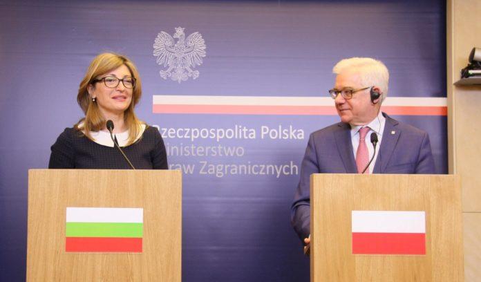 Екатерина Захариева е на еднодневно посещение в Полша. Снимка: пресцентър МВнР