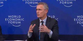 Йенс Столтенберг на форума в Давос 2019 г. Снимка: NATO