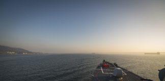 "Доналд Кук" преминава през Дарданелите, 19 февруари, 2019 г. Снимка: U.S. 6th Fleet