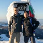 Божидар Антонов (вдясно) на старта на в. Ком. Снимка: Фейсбук Божидар Антонов