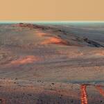 Следи "Опортюнити". Снимка: НАСА