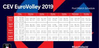 График Евроволей. Снимка: БВФ