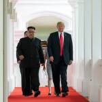 Доналд Тръмп и Ким Чен Ун на срещата в Сингапур 2018 г. Снимка: wikimedia commons