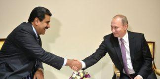 Владимир Путин и Николас Мадуро на среща в Техеран през 2015 г. Снимка: wikimedia commons