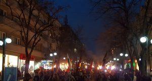 Факелно шествие в Бургас. Снимка: ОЗБГ