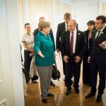 Ангела Меркел, Владимир Путин и Емануел Макрон на срещата на Г20 в Хамбург. Снимка: German Government/Kugler