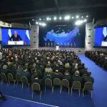 Владимир Путин по време на годишното си обръщение към парламента. Снимка: kremlin.ru