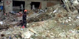 Срутена сграда в Истанбул