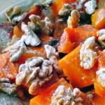 Печена тиква с орехи