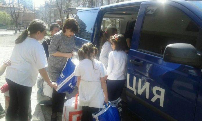 Благотворителната акция. Снимка: ОДМВР