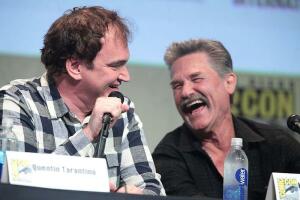 С Куентин Тарантино на пресконференция за ''Омразната осморка''. Снимка: Общомедия