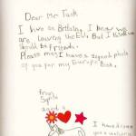 Писмото на Софи. Снимка: Личен профил Доналд Туск