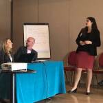 Вицепремиерът Николова (седнала, в средата) призова за борба с агресията. Снимка: ДАЗД