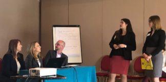 Вицепремиерът Николова (седнала, в средата) призова за борба с агресията. Снимка: ДАЗД