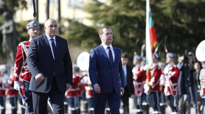 Дмитрий Медведев е на двудневно официално просещение в София. Снимка: пресцентър МС