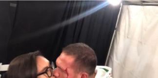 Кубрат Пулев целува Джени Суши