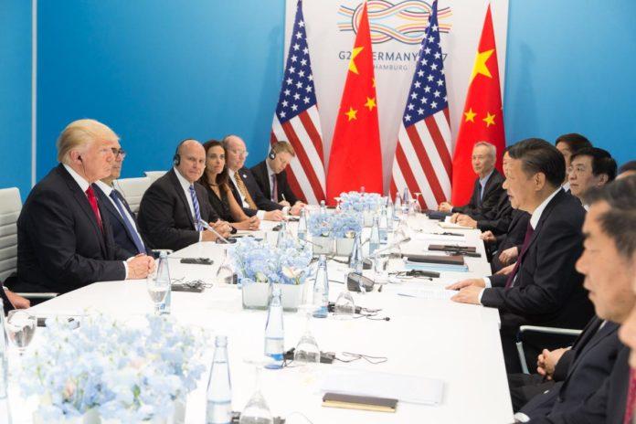 Тръмп и Цзинпин на срещата на Г20, 2017 г. Снимка: wikimedia commons