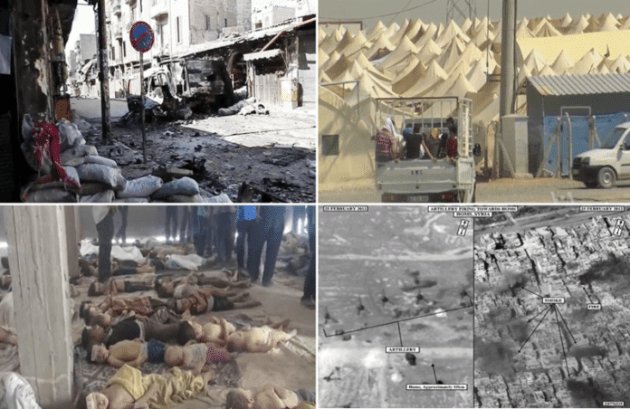 Операцията срещу Халифата е взела над 630 цивилни жертви. Монтаж: Общомедия