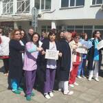 Протест на медицинските сестри в Бургас