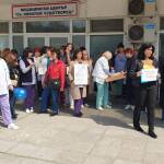 Протест на медицинските сестри в Бургас