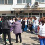 Протест на медицинските сестри в Бургас