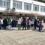 Протест на медицинските сестри в Бургас