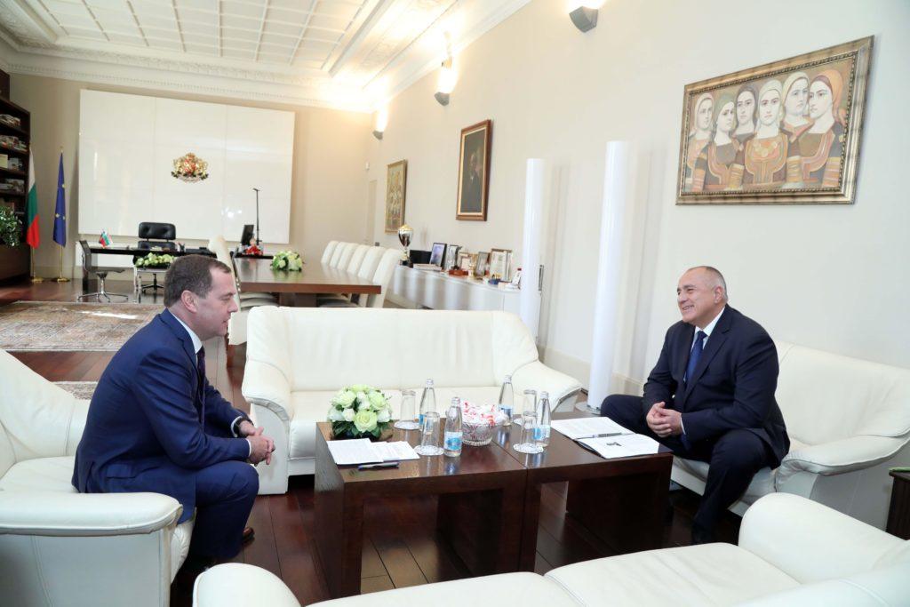 Премиерът Бойко Борисов и премиерът митрий Медведев
