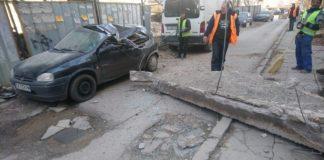 Премазана кола в София