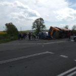Катастрофа с училищен автобус на пътя между Айтос и Карнобат
