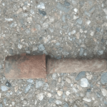 Откритата ръчна граната. Снимка: Министерство на отбраната