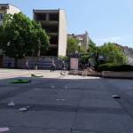 Мръсотия след протест