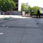 Мръсотия след протест