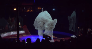 3D холограма на слон