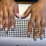 След акрил на естествени нокти