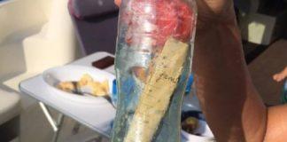 Писмо в бутилка. Снимка: Фейсбук