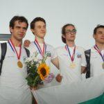 Медалистите. Снимка: Фейсбук, Сдружение на олимпийските отбори по природни науки