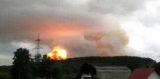 Експлозии във военен склад в Сибир