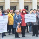 Протест на медицинските сестри. Снимка: Искра.бг