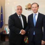 Премиерът Бойко Борисов с руския министър на промишлеността и търговията Денис Мантуров. Снимка: Пресцентър МС