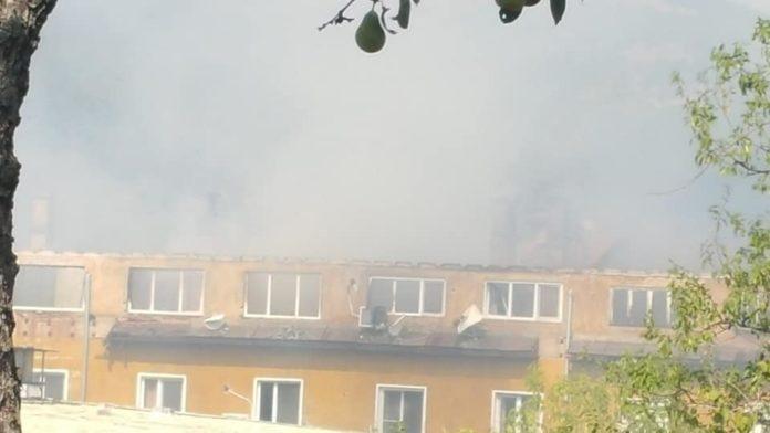 Пожар в Бухово. Снимка: Фейсбук, Тодор Георгиев