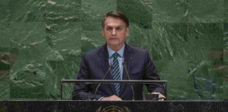 Жаир Болсонаро пред Генералната асамблея на ООН. Снимка: UN Photo