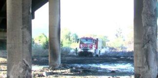 Повреденият мост на АМ "Струма". Снимка: скрийншот Би Ти Ви