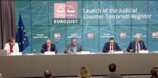 Пресконференция на Евроюст. Снимка: Пресцентър Европейска Комисия