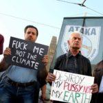 Волен Сидеров протестира. Снимка: Валдес Радев