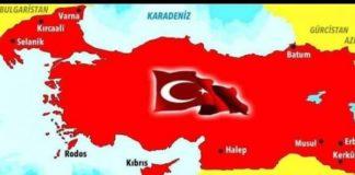 Карта на Турция с територии на България