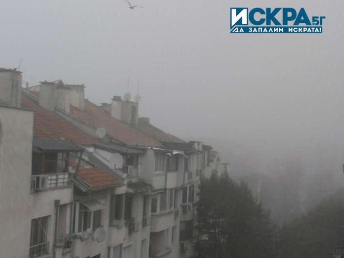 Мъглата в Бургас тази сутрин