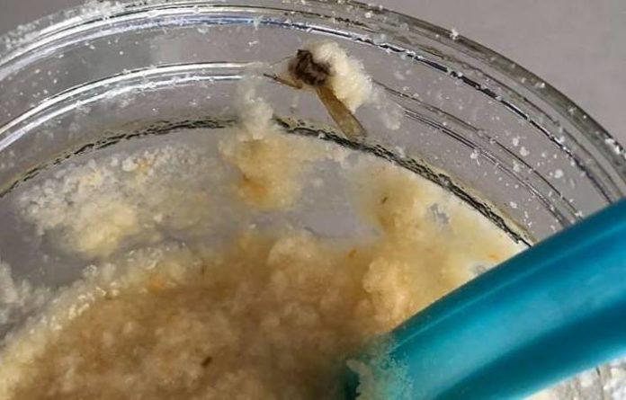 Буболечка в детска храна. Снимка: Фейсбук, Sisi Mihaylova‎, Хасково Нередност