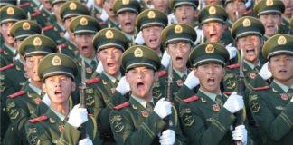 Парадът в Пекин. Снимка: China's People Daily/Twitter