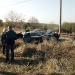 Автомобил ударен от влак